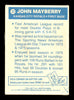 John Mayberry Autographed 1977 Topps Stickers Card #27 Kansas City Royals SKU #204967