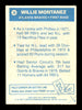 Willie Montanez Autographed 1977 Topps Stickers Card #29 Atlanta Braves SKU #204968