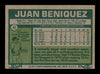 Juan Beniquez Autographed 1977 Topps Card #81 Texas Rangers SKU #205013