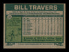 Bill Travers Autographed 1977 Topps Card #125 Milwaukee Brewers SKU #205024