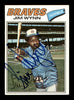 Jim Wynn Autographed 1977 Topps Card #165 Atlanta Braves SKU #205044