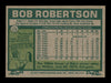Bob Robertson Autographed 1977 Topps Card #176 Pittsburgh Pirates SKU #205049