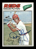 Doug Flynn Autographed 1977 Topps Card #186 Cincinnati Reds SKU #205059