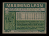 Maximino Leon Autographed 1977 Topps Card #213 Atlanta Braves SKU #205085