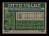 Otto Velez Autographed 1977 Topps Card #299 Toronto Blue Jays SKU #205130