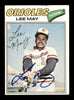 Lee May Autographed 1977 Topps Card #380 Baltimore Orioles SKU #205146