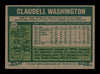 Claudell Washington Autographed 1977 Topps Card #405 Oakland A's (Smudged) SKU #205155
