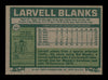 Larvell Blanks Autographed 1977 Topps Card #441 Cleveland Indians SKU #205176