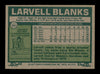 Larvell Blanks Autographed 1977 Topps Card #441 Cleveland Indians SKU #205178