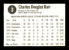 Doug Bair Autographed 1979 Hostess Card #3 Cincinnati Reds SKU #205298