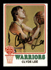Clyde Lee Autographed 1973-74 Topps Card #143 Golden State Warriors SKU #205318