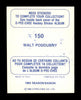 Walt Poddubny Autographed 1983-84 O Pee Chee Mini Sticker Card #150 Toronto Maple Leafs SKU #205368