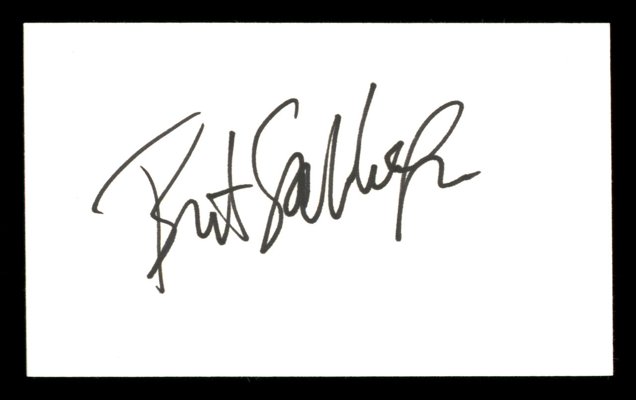 Bret Saberhagen Autographed 3x5 Index Card Kansas City Royals SKU #205376