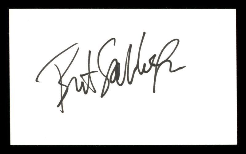 Bret Saberhagen Autographed 3x5 Index Card Kansas City Royals SKU #205376
