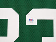 Boston Celtics Larry Bird Autographed Framed Green Jersey PSA/DNA Stock #265810