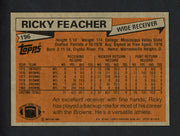 Ricky Feacher Autographed 1981 Topps Rookie Card #196 Cleveland Browns SKU #160254