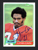 Lynn Cain Autographed 1981 Topps Card #258 Atlanta Falcons SKU #160266