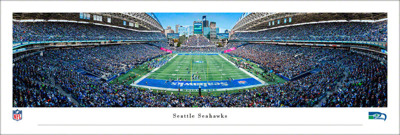 Unsigned Seattle Seahawks Panoramic Photo Throwback Game Stadium Stock #265521