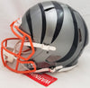 Ja'Marr Chase Autographed Cincinnati Bengals AMP Gray Full Size Authentic Speed Helmet Beckett BAS QR #WU15468
