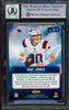 Mac Jones Autographed 2021 Panini Absolute By Storm Rookie Card #BST-9 New England Patriots Auto Grade Gem Mint 10 Beckett BAS #14236024