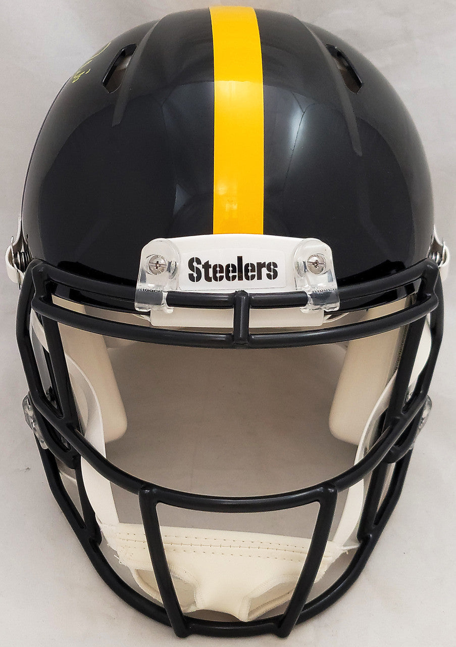 Kenny Pickett Autographed Pittsburgh Steelers Black Full Size Authentic Speed Helmet Beckett BAS QR Stock #205920