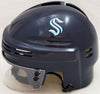 Matty Beniers Autographed Seattle Kraken Navy Mini Helmet Fanatics Holo Stock #205692