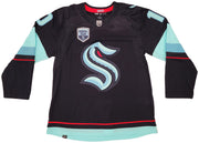Seattle Kraken Matty Beniers Autographed Blue Adidas Jersey Size 54 With Inaugural Patch Fanatics Holo Stock #206001