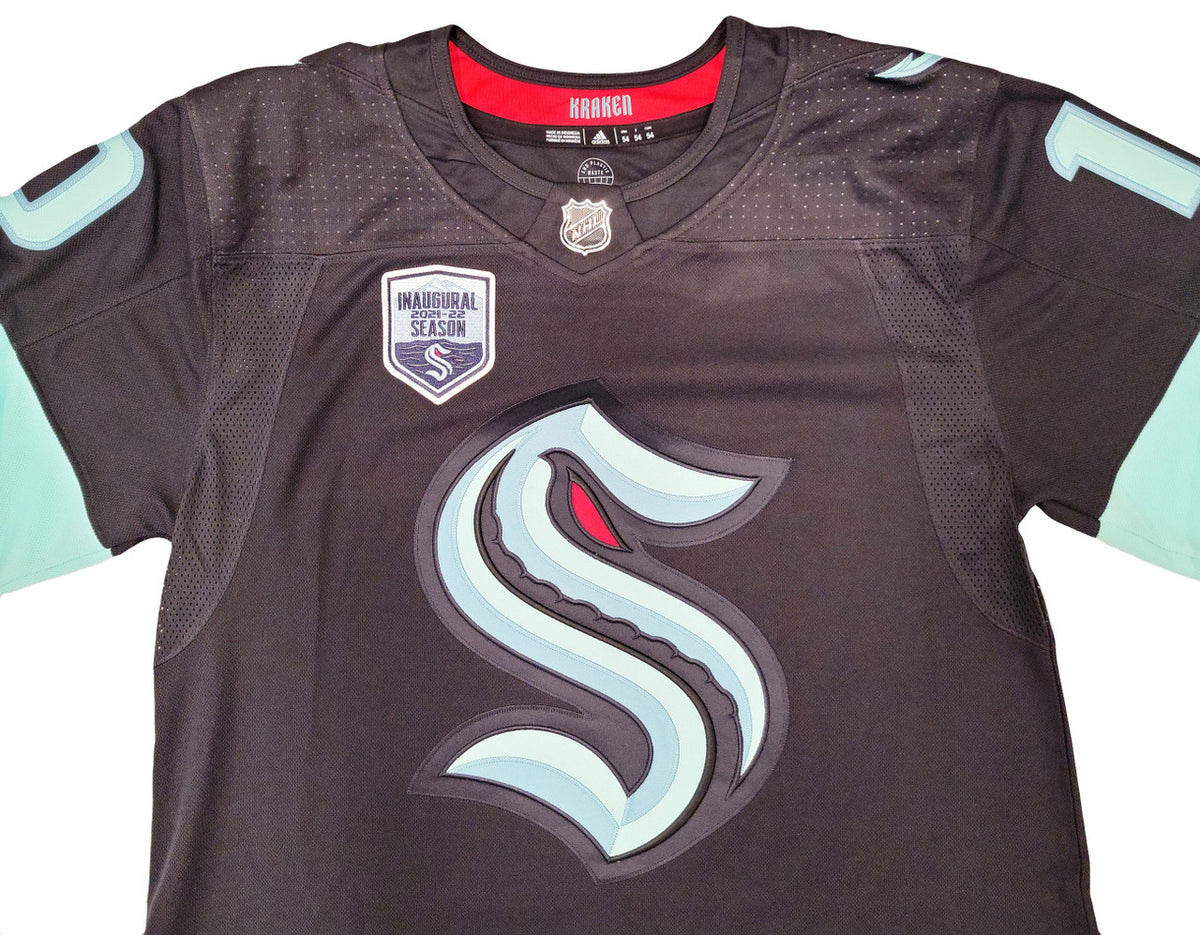 Seattle Kraken Matty Beniers Autographed Blue Adidas Jersey Size 54 With Inaugural Patch Fanatics Holo Stock #206001