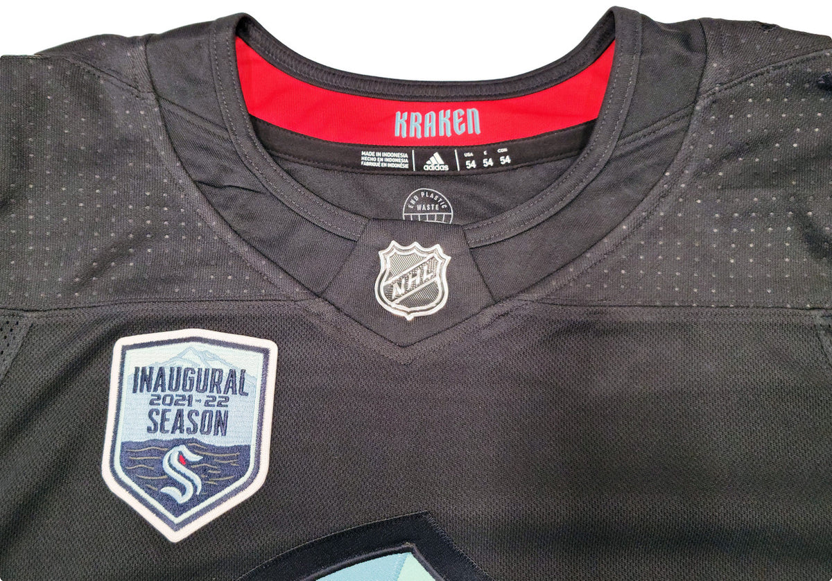 Seattle Kraken Matty Beniers Autographed Blue Adidas Jersey Size 54 With Inaugural Patch Fanatics Holo Stock #206001