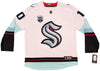 Seattle Kraken Matty Beniers Autographed White Fanatics Jersey Size XL With Inaugural Patch Fanatics Holo Stock #206007
