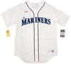 Seattle Mariners Ken Griffey Jr. Autographed White Nike Cooperstown Edition Jersey HOF Patch Size M Beckett BAS QR Stock #206022