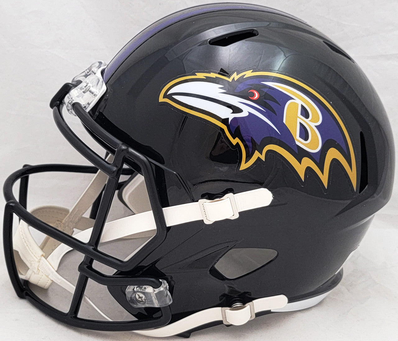 David Ojabo Autographed Baltimore Ravens Black Full Size Replica Speed Helmet Beckett BAS QR Stock #206131