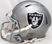 Davante Adams Autographed Las Vegas Raiders Flash Gray Full Size Authentic Speed Helmet Beckett BAS QR Stock #206038