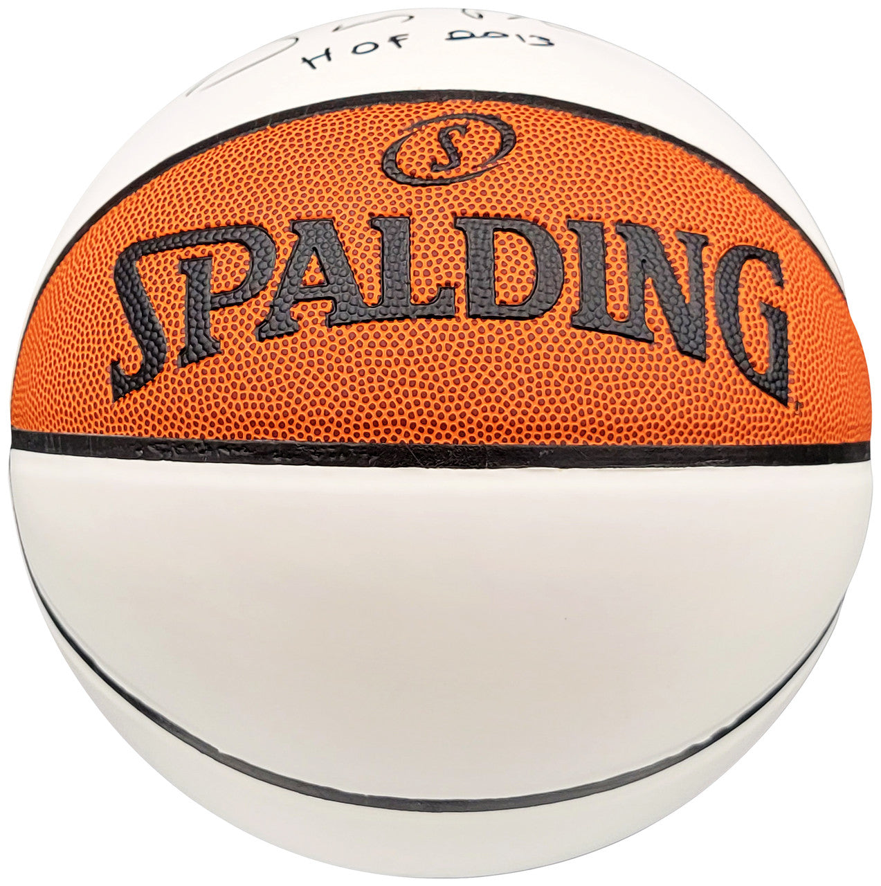 Gary Payton Autographed Official Spalding White Panel Basketball Seattle Supersonics "HOF 2013" Beckett BAS QR Stock #206122