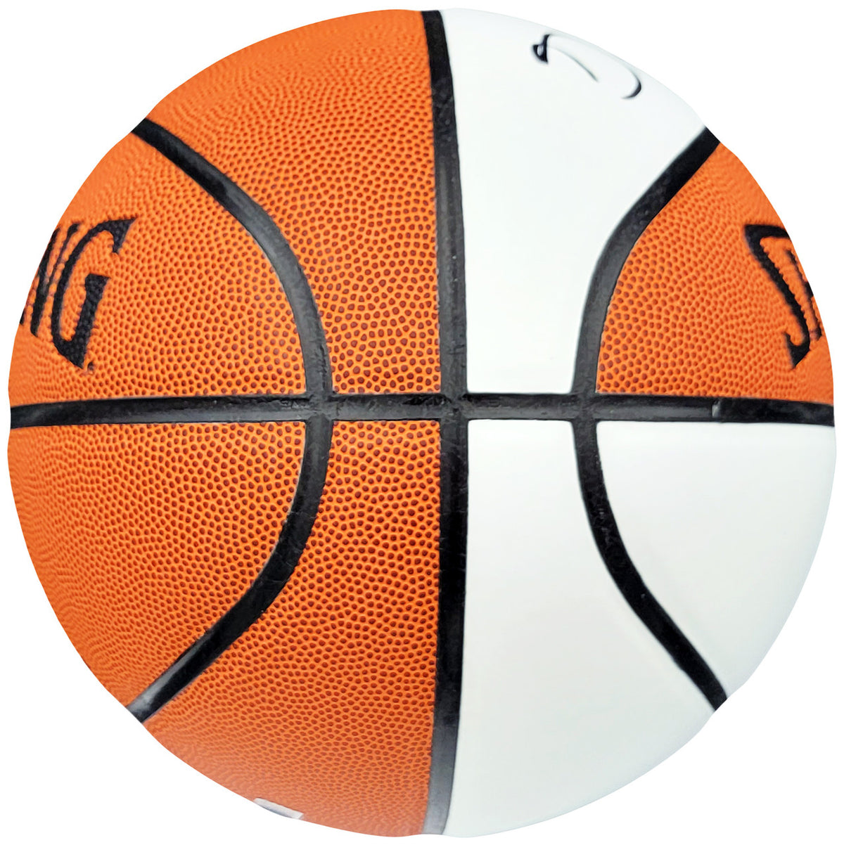 Gary Payton Autographed Official Spalding White Panel Basketball Seattle Supersonics Beckett BAS QR Stock #206120