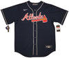 Atlanta Braves Ronald Acuna Jr. Autographed Blue Nike Jersey Size L Beckett BAS QR Stock #205687