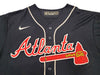 Atlanta Braves Ronald Acuna Jr. Autographed Blue Nike Jersey Size L Beckett BAS QR Stock #205687