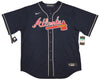 Atlanta Braves Ronald Acuna Jr. Autographed Blue Nike Jersey Size XL JSA Stock #205684