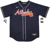 Atlanta Braves Ronald Acuna Jr. Autographed Blue Nike Jersey Size L JSA Stock #205683