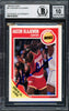 Hakeem Olajuwon Autographed 1989-90 Fleer Card #61 Houston Rockets Auto Grade Gem Mint 10 Beckett BAS #14128323