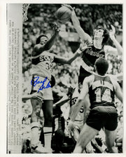 Paul Silas Autographed 8x10 Wire Photo Seattle Supersonics MCS Holo #70187