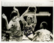 Jack Sikma Autographed 8x10 Wire Photo Seattle Supersonics MCS Holo #70236