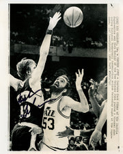 Jack Sikma Autographed 8x10 Wire Photo Seattle Supersonics MCS Holo #70241