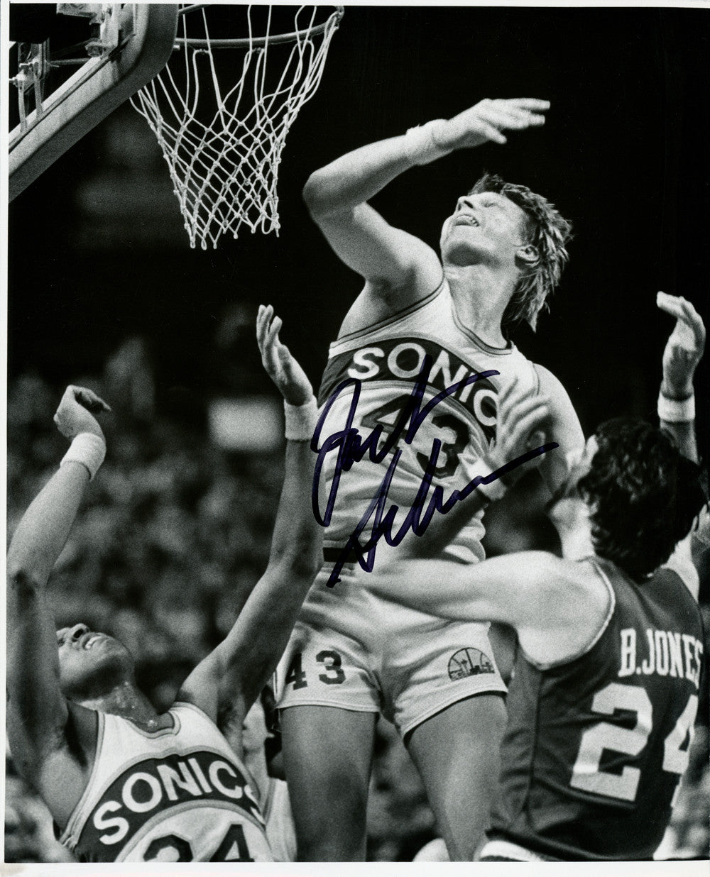 Jack Sikma Autographed 8x10 Photo Seattle Supersonics MCS Holo #70247