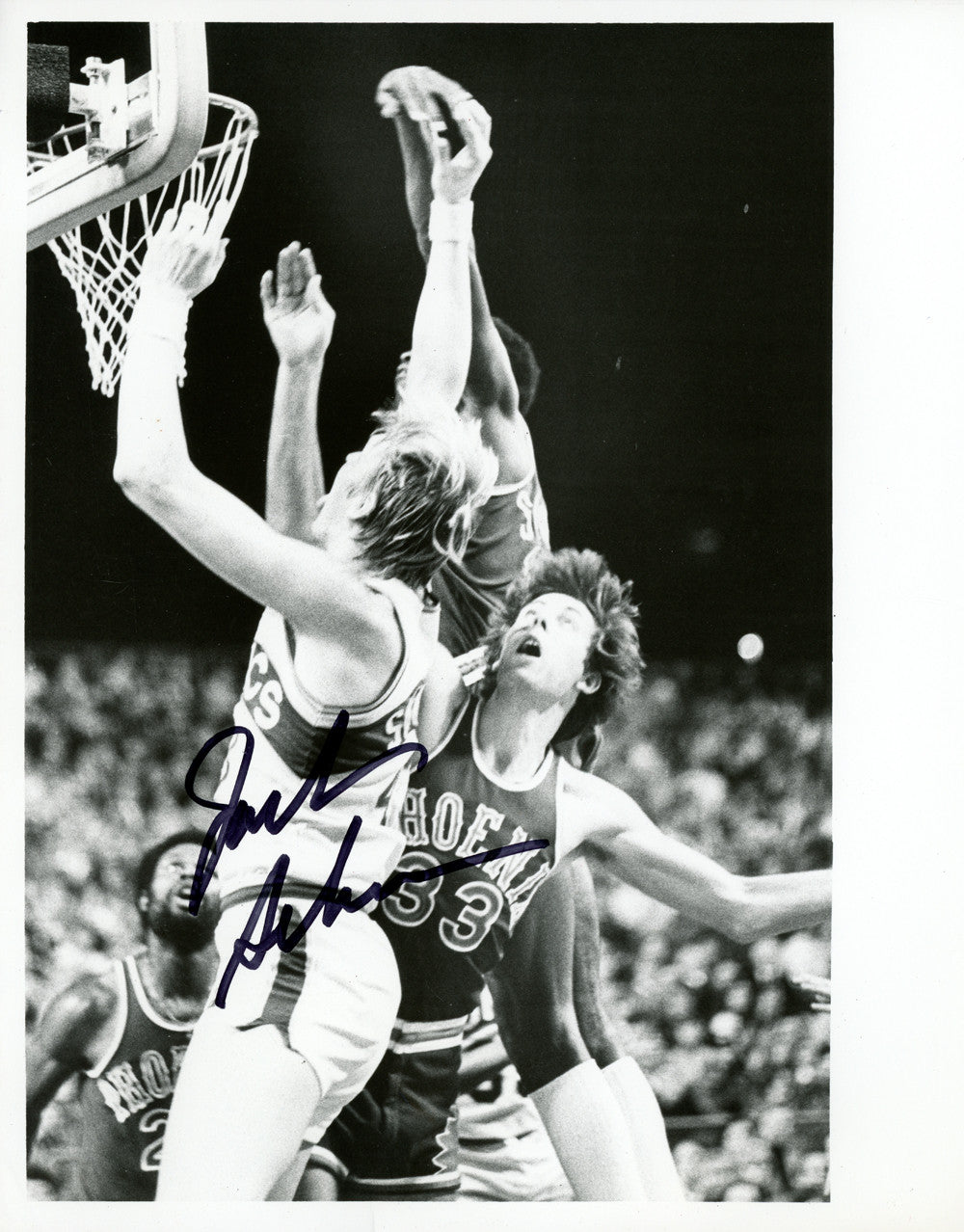 Jack Sikma Autographed 8x10 Photo Seattle Supersonics MCS Holo #70279