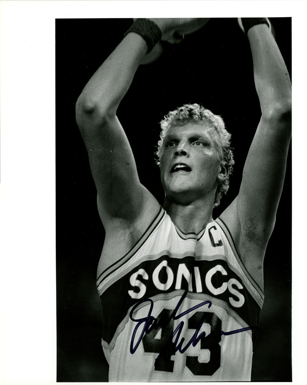 Jack Sikma Autographed 8x10 Photo Seattle Supersonics MCS Holo #70307