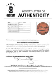 Wilt Chamberlain Autographed Official Spalding Basketball Los Angeles Lakers Beckett BAS QR #AC74587
