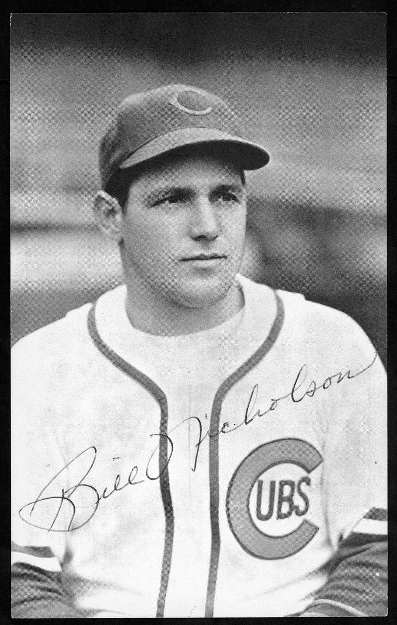 Bill Nicholson Autographed 3.5x5.5 Magazine Page Photo Chicago Cubs SKU #153979