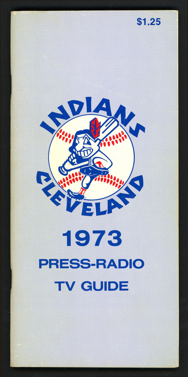 Ken Aspromonte Autographed 1973 Cleveland Indians Press Media Guide SKU #162924