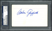 Calvin Griffith Autographed 3x5 Index Card Minnesota Twins Owner PSA/DNA #83862552
